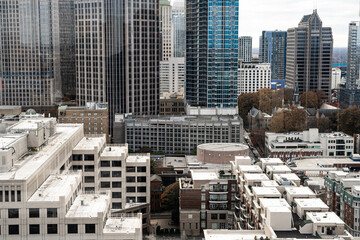 Unique rooftop view of downtown Charlotte, NC