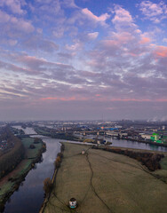 Sunrise over the Ruhrwiesen in Duisburg