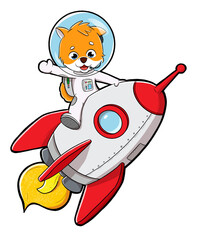 Shiba Inu dog to the Moon