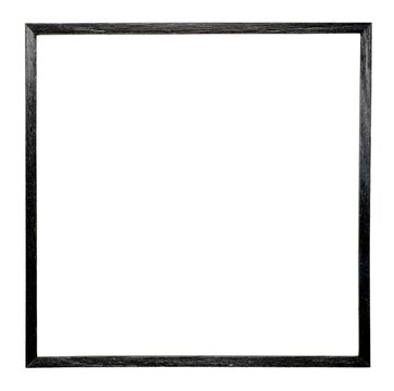 black wood frame isolated on white