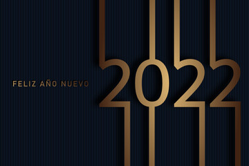 Obraz premium 2022 - feliz año nuevo