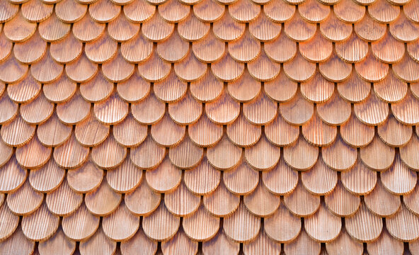 Wooden shingel background structure