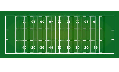 American football field. vector illustration 