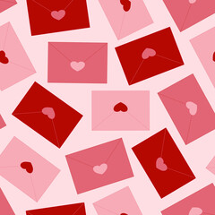 Big Valentines Day Letters Seamless Repeat Design