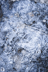 Ice texture of the wall