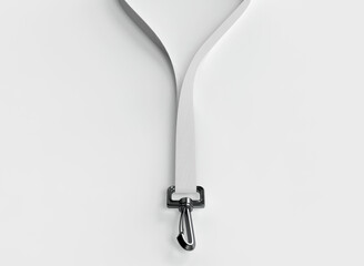 3d Top View of Lanyard Mockup