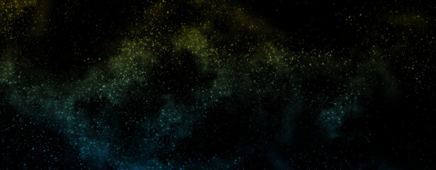 abstract space, colorful nebula, stars and sky