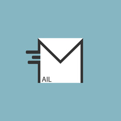 Mail text as a symbol for sent message