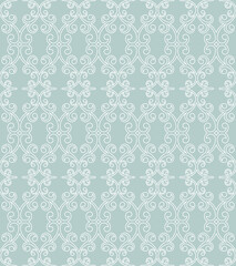 Classic seamless vector pattern. blue and white orient ornament. Classic vintage background. Orient ornament for fabric, wallpapers and packaging