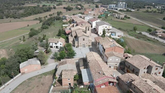 Drone flying over Orista, Barcelona, Catalu&ntilde;a.