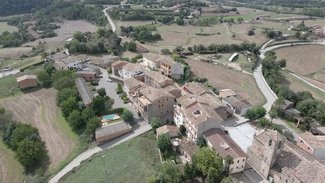 Drone flying over Orista, Barcelona, Catalu&ntilde;a.