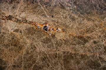 Marble tiles interspersed with colored minerals