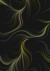 Fototapeta premium Abstract Perlin Noise Geometric Pattern generative computational art illustration