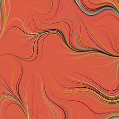 Fototapeta premium Abstract Perlin Noise Geometric Pattern generative computational art illustration