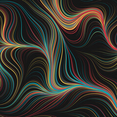 Abstract Perlin Noise Geometric Pattern generative computational art illustration