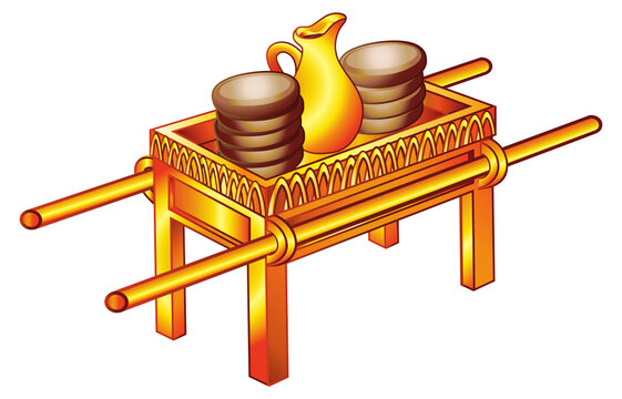 Mesa, p&atilde;es, proposi&ccedil;&atilde;o, hebreu, judaico, tabern&aacute;culo, santo, alimento, pecado