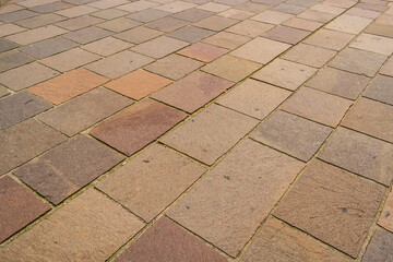 External pavement of a square