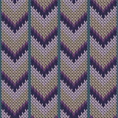 Stylish downward arrow lines knitted texture