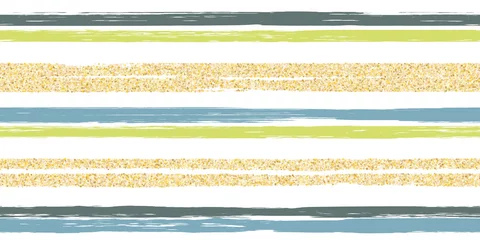 Photo sur Plexiglas Peindre et dessiner des lignes Lignes coup de pinceau rayures modèle sans couture d& 39 été.