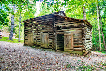 Old log barn