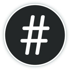 popular hashtag from social media graphic design isolated on white background. Vector illustration