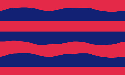 pink background with three blue waves