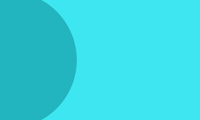 light blue background with circles on the sides
