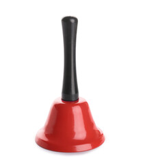 Red Christmas bell on white background
