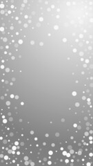 Obraz premium White dots Christmas background. Subtle flying sno