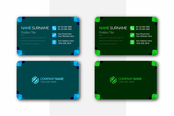 minimal, creative, clean, and modern business card design template for Business