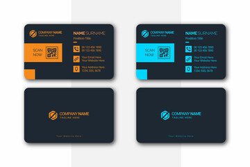 minimal, creative, clean, and modern business card design template for Business