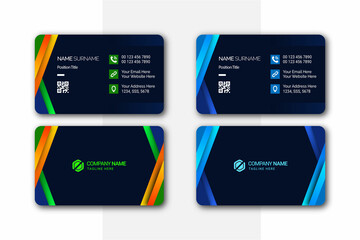 minimal, creative, clean, and modern business card design template for Business