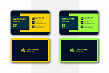 minimal, creative, clean, and modern business card design template for Business