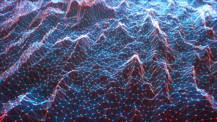 Cloud Computing Abstract Background Network Connection