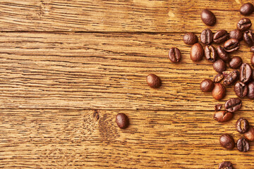 natural coffee Hot drink spilled grains caffeine pattern