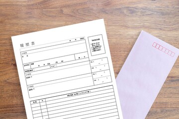 職探し・転職活動・就職活動で使う履歴書・略歴書と封筒