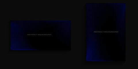 dark background with elegant blue lines in the corners for covers, banners, posters, billboards