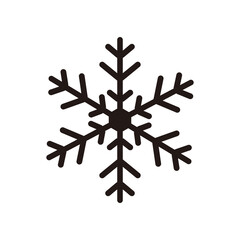 Snowflake icon vector illustration symbol