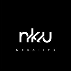 NKU Letter Initial Logo Design Template Vector Illustration
