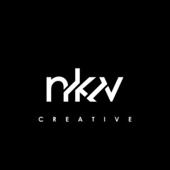 NKV Letter Initial Logo Design Template Vector Illustration