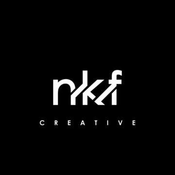 NKF Letter Initial Logo Design Template Vector Illustration