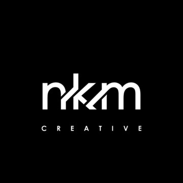 NKM Letter Initial Logo Design Template Vector Illustration