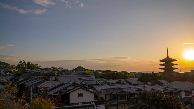 Kyoto Higashiyama dusk time lapse