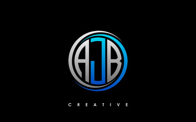 AJB Letter Initial Logo Design Template Vector Illustration