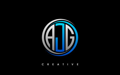 AJG Letter Initial Logo Design Template Vector Illustration