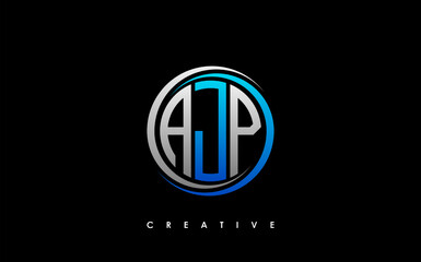 AJP Letter Initial Logo Design Template Vector Illustration