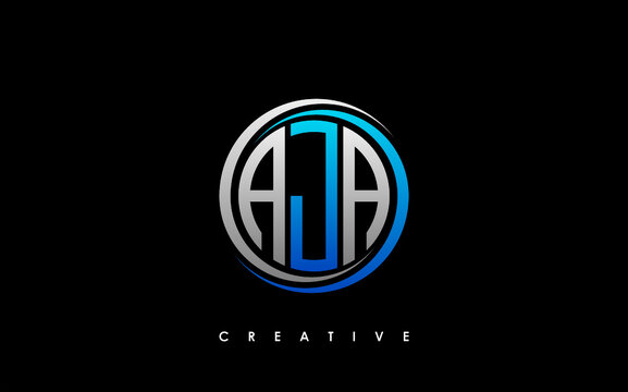 AJA Letter Initial Logo Design Template Vector Illustration
