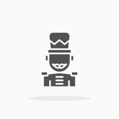 Nutcracker icon. Solid or glyph style. Vector illustration. Enjoy this icon for your project.