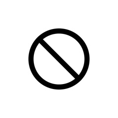 Forbidden sign icon