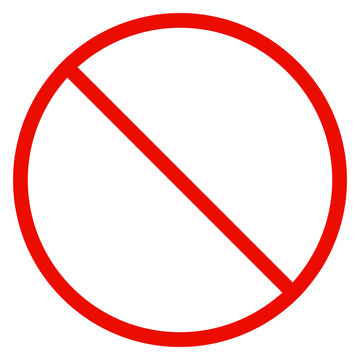 Forbidden sign icon